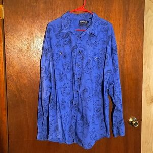 Men's panhandle slim long sleeve snap shirt.